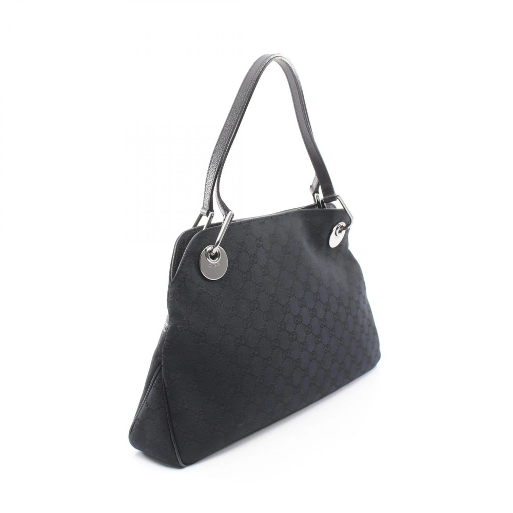 GUCCI Black Leather Shoulder Bag - Picture 2 of 8